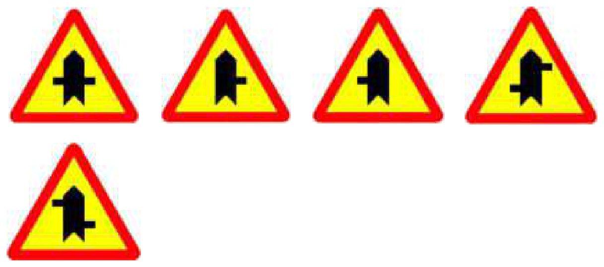 W.207(A,B,C,D,E,F,G,H,I,K,L) - Giao nhau với đường không ưu tiên (đường nhánh)